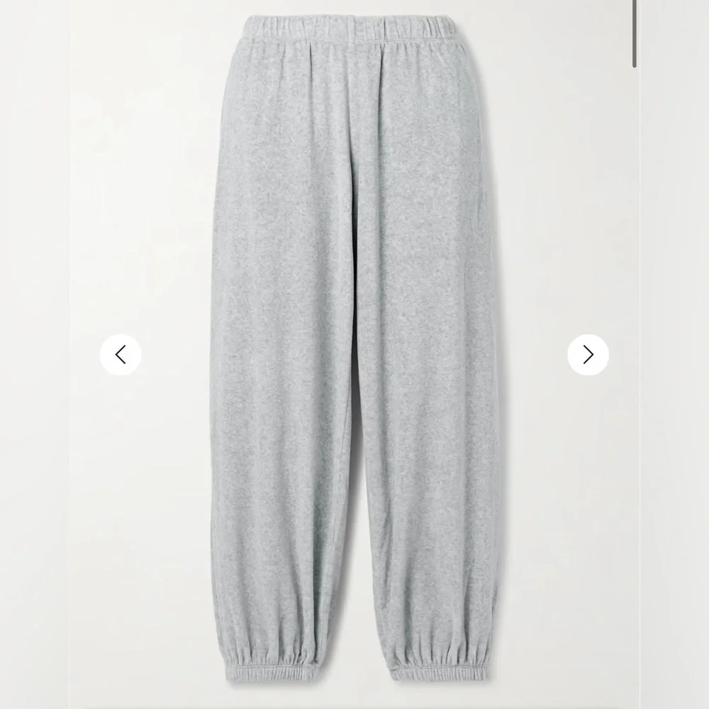 SUZIE KONDI Samos cotton-blend velour sweatshirt and sweatpants set size S - Picture 3 of 12